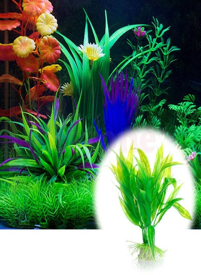 VAYINATO® 4.5" Inch Green Plastic Aquarium Tank Plants Grass Decoration, 10-Piece by Petzlifeworld - Image 4